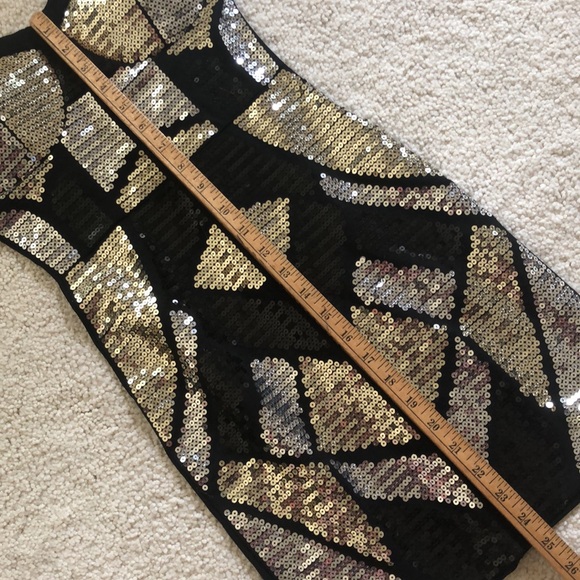 NWT Charlotte Russe Siver Sequined Skeleton dress - Picture 11 of 12